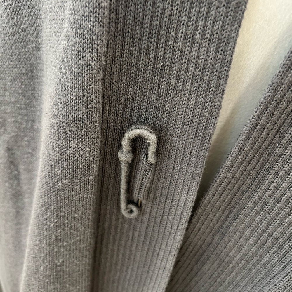 J Jill Open Sweater Gray Sz Large - Picture 3 of 4